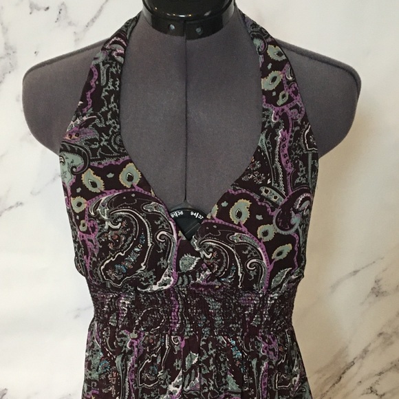 Xhilaration Halter Maxi Dress Sz L - Picture 5 of 8